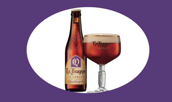 La Trappe Quadrupel glas en flesje La Trappe Quadrupel glas en flesje